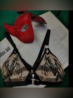 Thistle and Spire Embroidered Dracona Bralette in Butterscotch Size XS/S